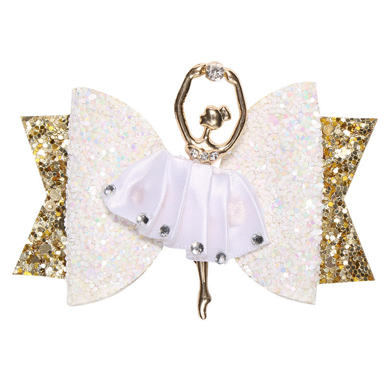 Wholesale Ballet Girl Glitter Rhinestone Hair Clips